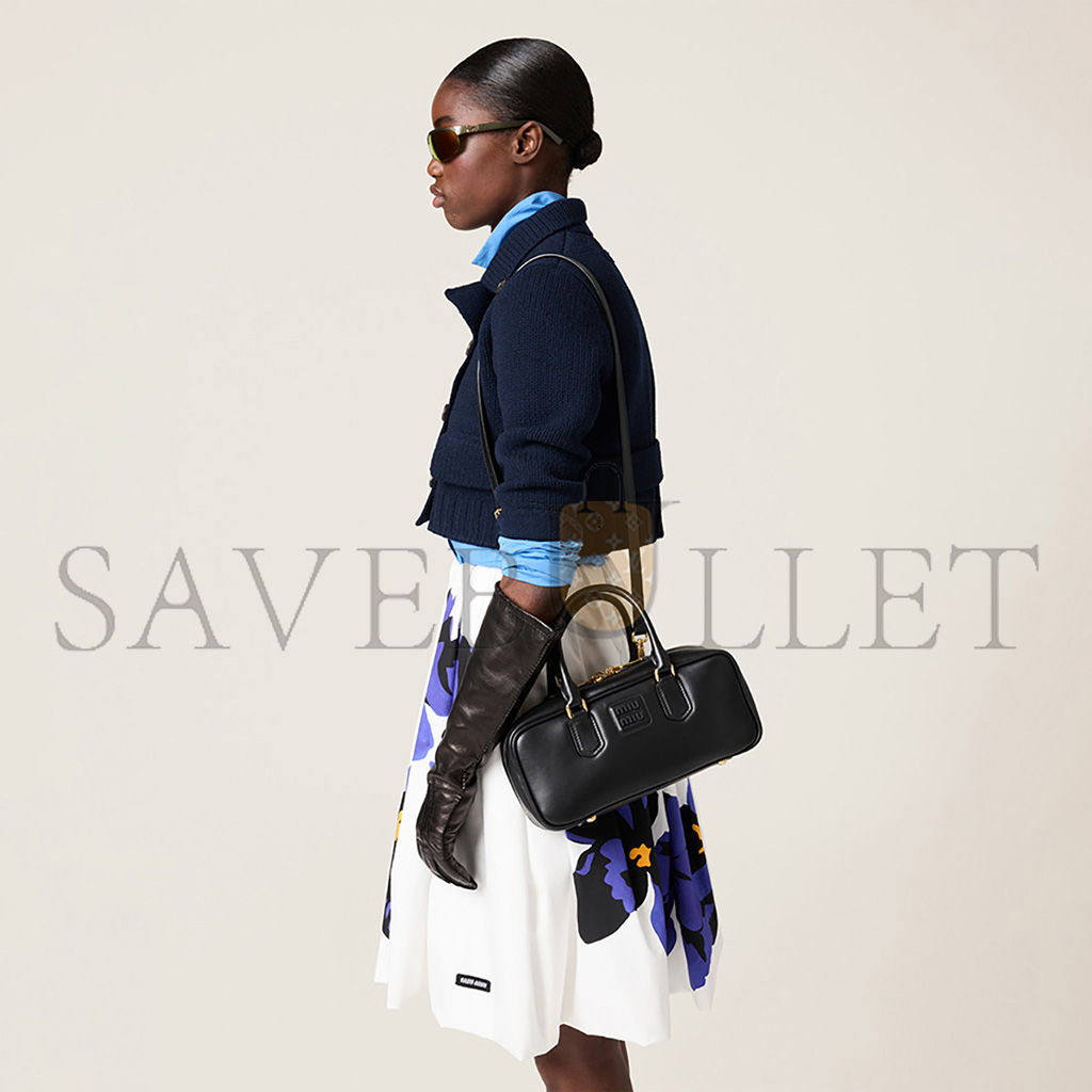 MIU MIU ARCADIE LEATHER BAG 5BB148 (27*12*9cm) MIU MIU ARCADIE LEATHER BAG 5BB148 (27*12*9cm)